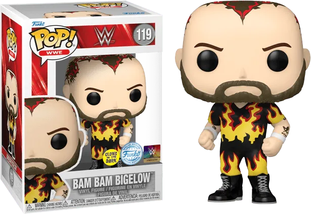 FUN68961 WWE - Bam Bam Bigelow Glow US Exclusive Pop! Vinyl [RS] - Funko - Titan Pop Culture