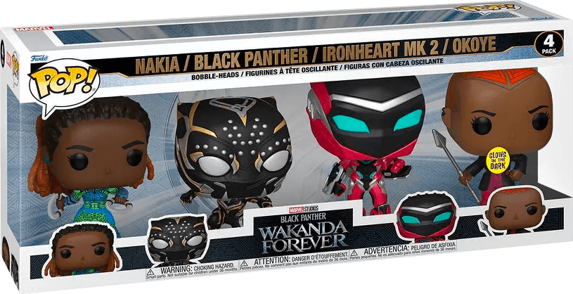 FUN69112 Black Panther 2: Wakanda Forever - US Exclusive Pop! 4-Pack [RS] - Funko - Titan Pop Culture