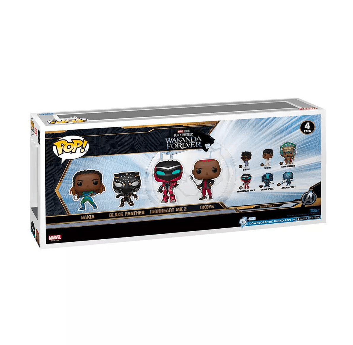 FUN69112 Black Panther 2: Wakanda Forever - US Exclusive Pop! 4-Pack [RS] - Funko - Titan Pop Culture