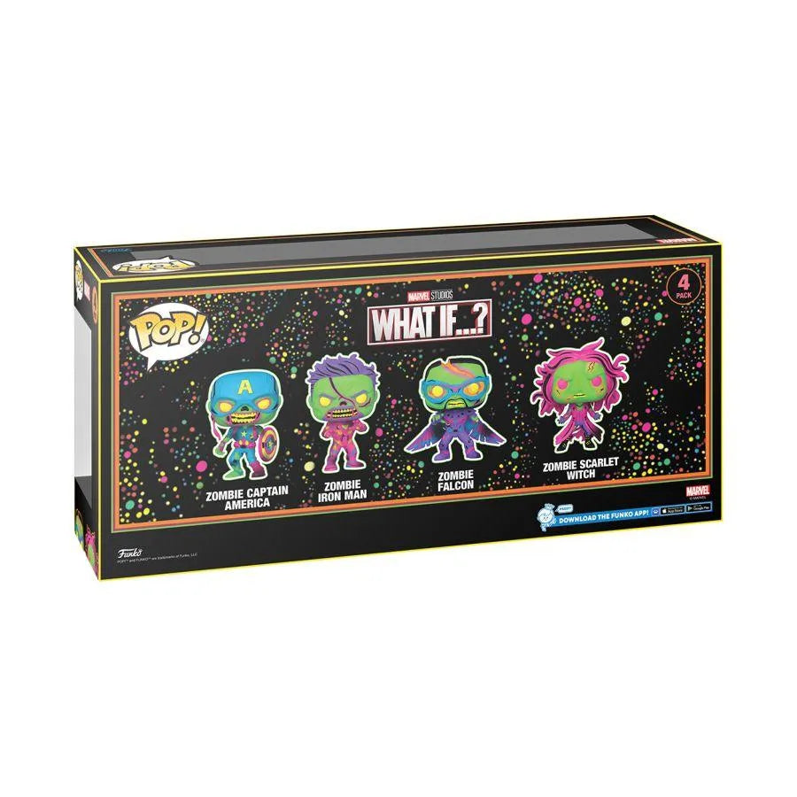 Blacklight 4 pack Avengers Funko outlet Pop