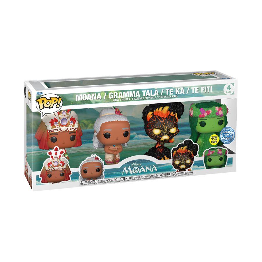 FUN69143 Moana - US Exclusive Pop! Vinyl 4-Pack [RS] - Funko - Titan Pop Culture