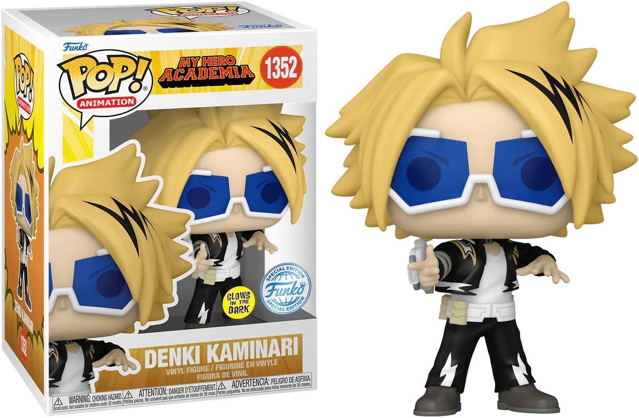 FUN69214 My Hero Academia - Denki Kaminari US Exclusive Glow Pop! Vinyl [RS] - Funko - Titan Pop Culture