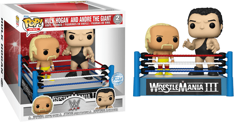 FUN69248 WWE- Hulk Hogan vs Andre the Giant US Exclusive Pop! Moment [RS] - Funko - Titan Pop Culture