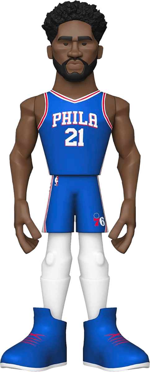 FUN69345 NBA: Philadelphia 76ers - Joel Embiid (with Chase) 12" Vinyl Gold - Funko - Titan Pop Culture