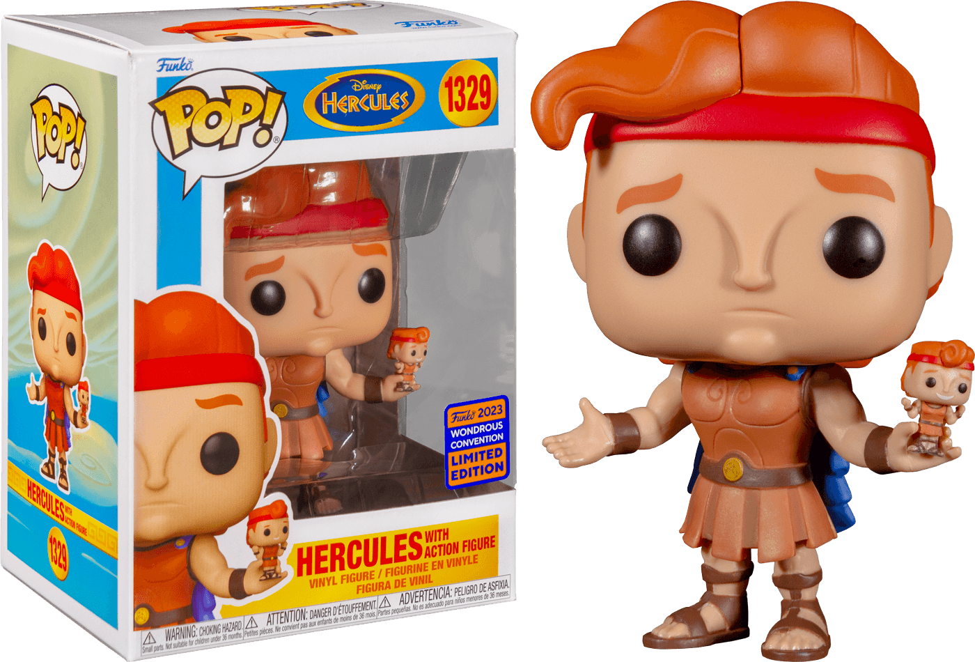 FUN69370 Hercules - Hercules with Action Figure WC Exclusive Pop! [RS] - Less Than Perfect - Funko - Titan Pop Culture