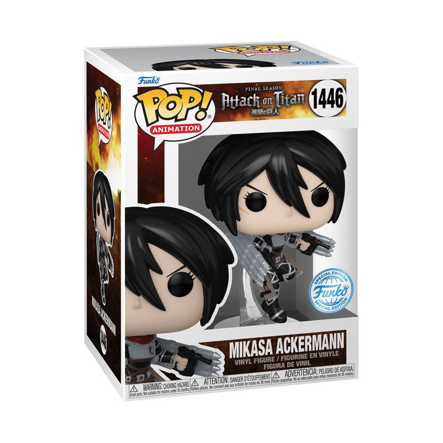 FUN69372 Attack on Titan - Mikasa Ackerman US Exclusive Metallic Pop! Vinyl [RS] - Funko - Titan Pop Culture