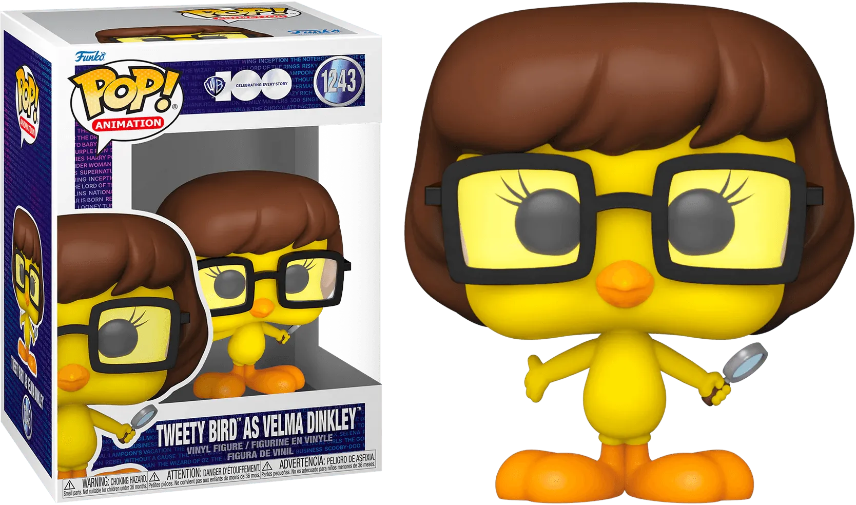 FUN69428 Looney Tunes - Tweety Bird as Velma (WB 100th) Pop! Vinyl - Funko - Titan Pop Culture