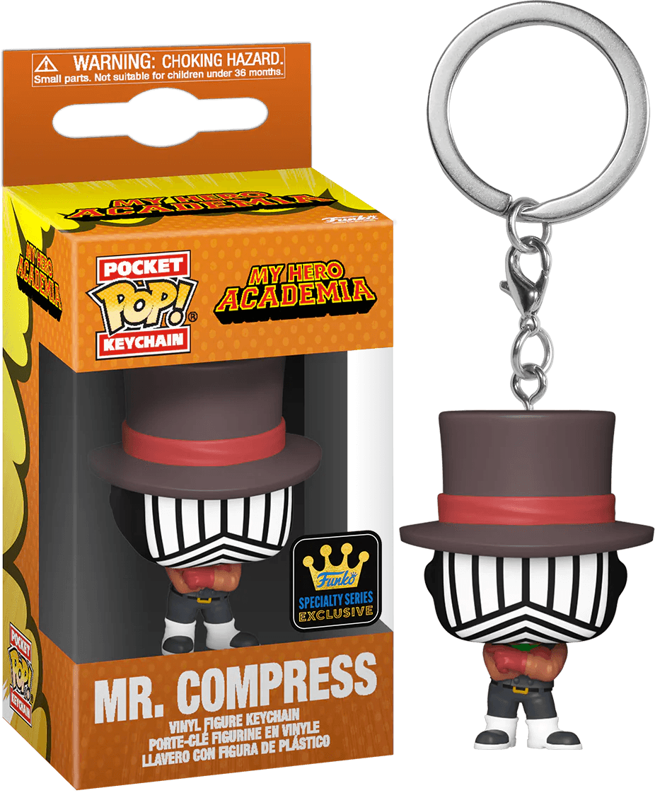 FUN69749 My Hero Academia - Mr. Compress Hideout US Exclusive Pop! Keychain [RS] - Funko - Titan Pop Culture