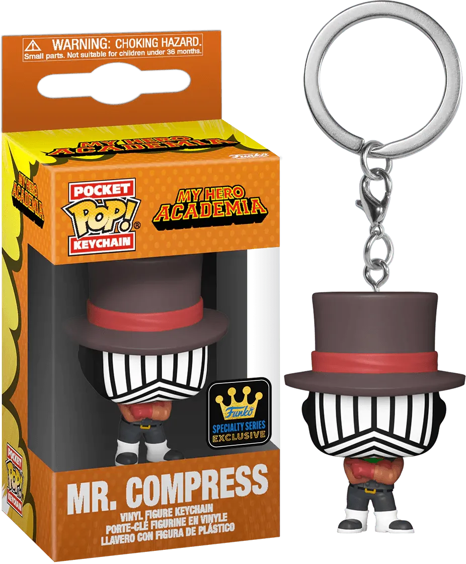 FUN69749 My Hero Academia - Mr. Compress Hideout US Exclusive Pop! Keychain [RS] - Funko - Titan Pop Culture