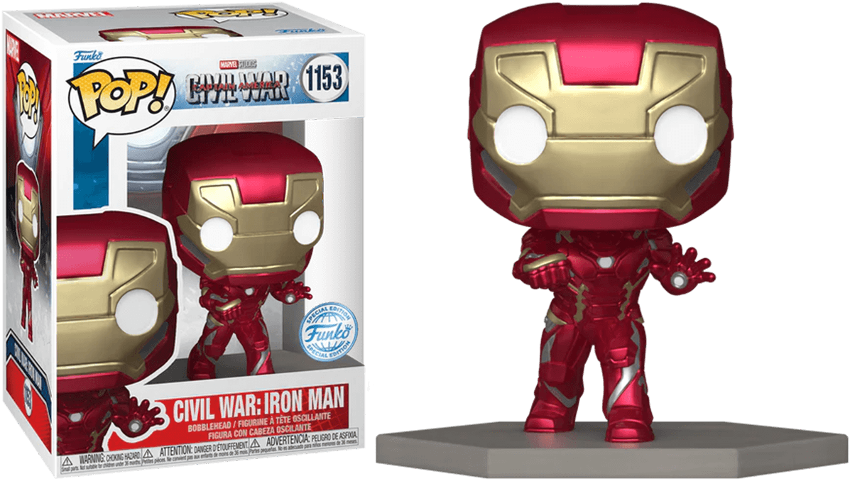 FUN70098 Captain America 3: Civil War - Iron Man US Exclusive Build-A-Scene Pop! Vinyl [RS] - Funko - Titan Pop Culture