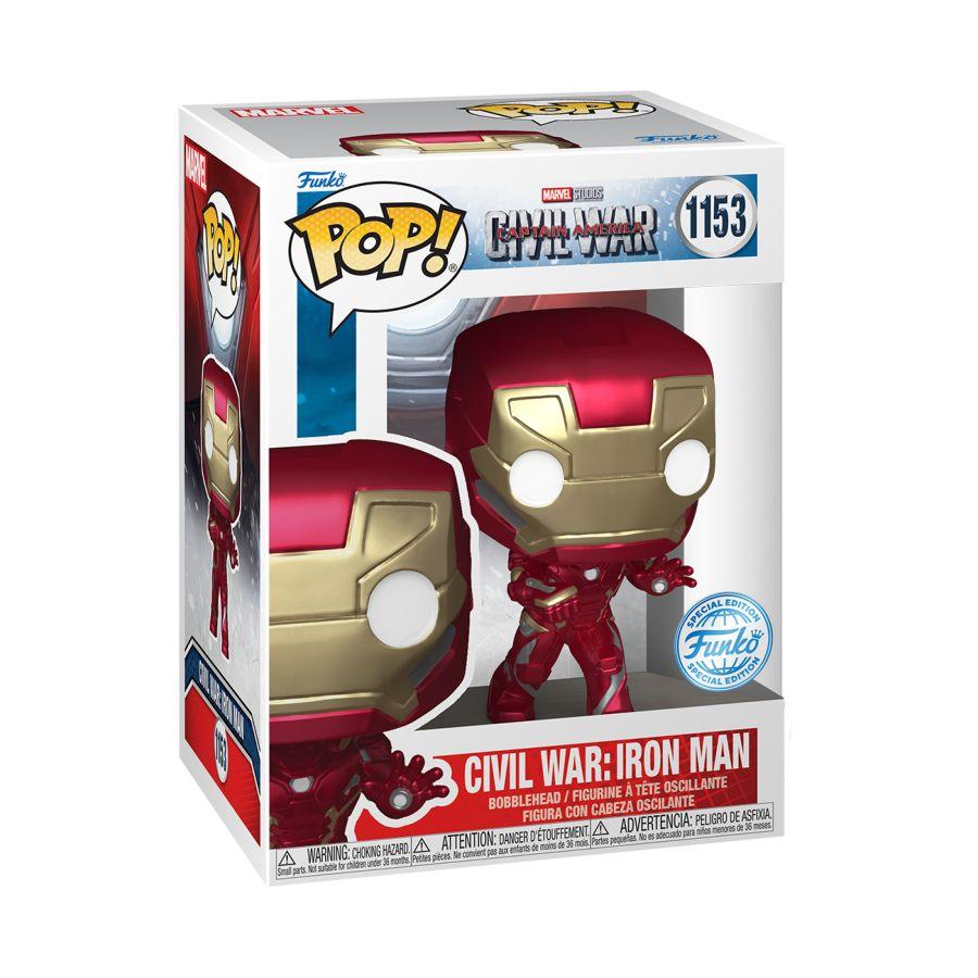 FUN70098 Captain America 3: Civil War - Iron Man US Exclusive Build-A-Scene Pop! Vinyl [RS] - Funko - Titan Pop Culture