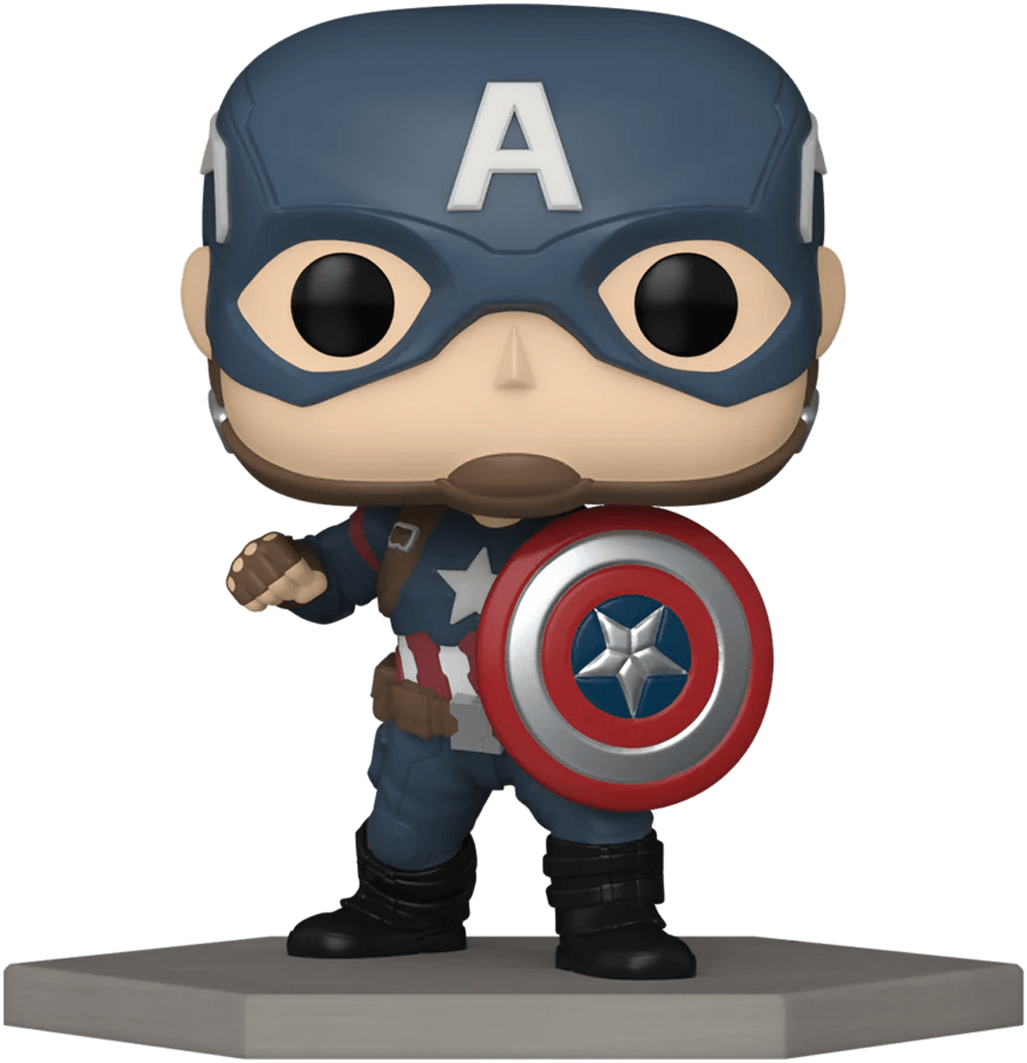 FUN70101 Captain America 3: Civil War - Captain America US Exclusive Build-A-Scene Pop! Vinyl [RS] - Funko - Titan Pop Culture