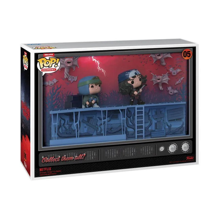 FUN70257 Stranger Things - Dustin & Eddie Pop! Vinyl Moment Deluxe - Funko - Titan Pop Culture