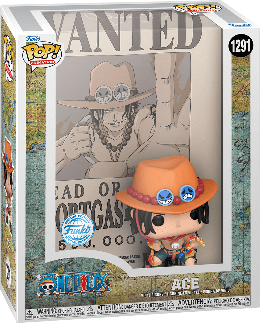 FUN70276 One Piece - Portgas D Ace Wanted US Exclusive Pop! Cover [RS] - Funko - Titan Pop Culture