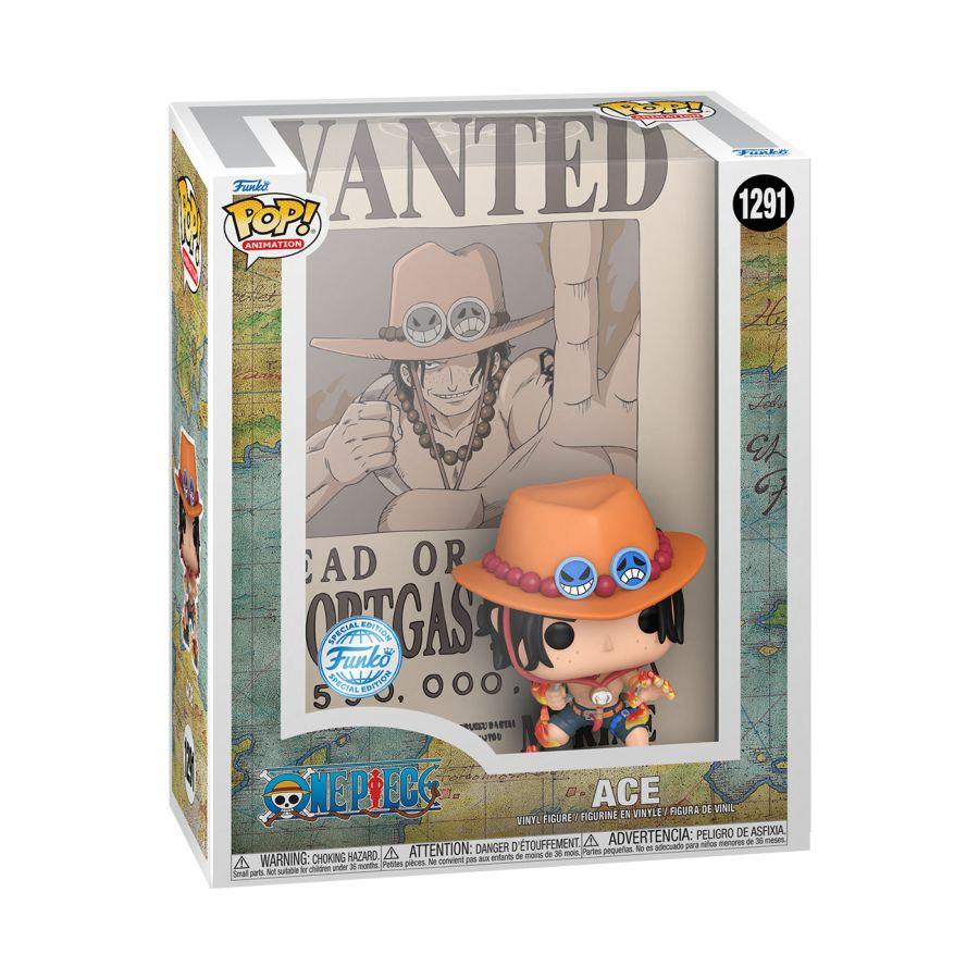 FUN70276 One Piece - Portgas D Ace Wanted US Exclusive Pop! Cover [RS] - Funko - Titan Pop Culture