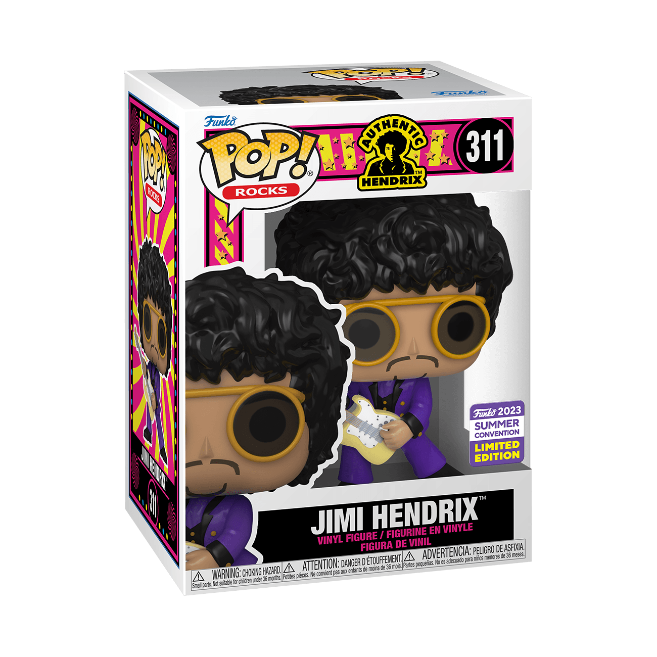 FUN70284 Jimi Hendrix - Jimi Hendrix (Purple Suit) SDCC 2023 US Exclusive Pop! Vinyl [RS] - Funko - Titan Pop Culture