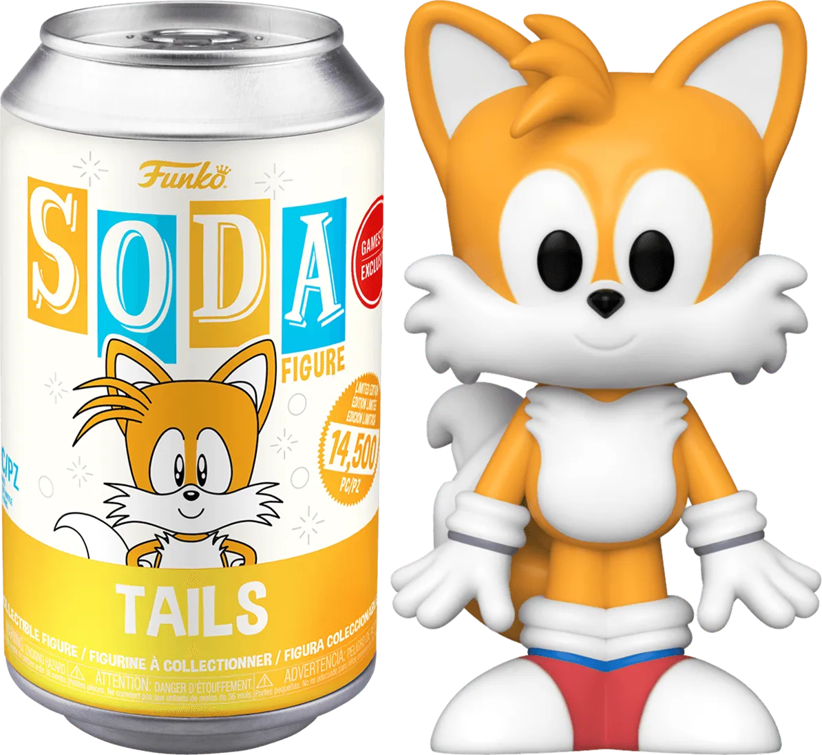 FUN70296 Sonic The Hedgehog - Tails US Exclusive (with chase) Vinyl Soda [RS] - Funko - Titan Pop Culture