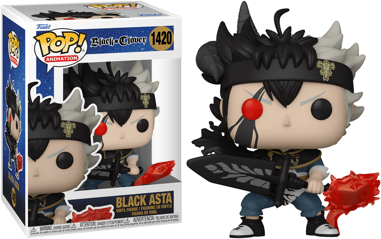 FUN70568 Black Clover - Black Asta Pop! Vinyl - Funko - Titan Pop Culture