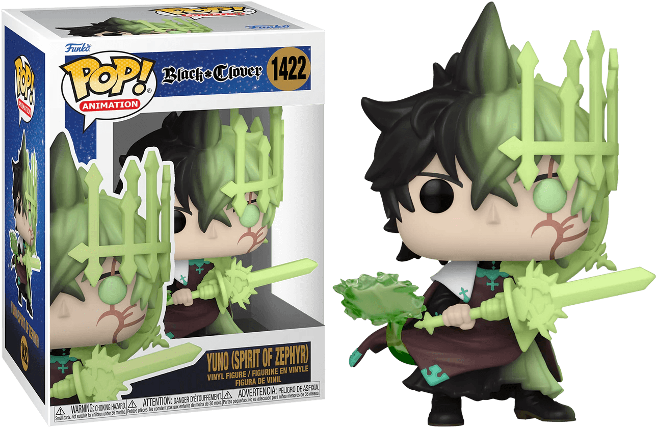 FUN70571 Black Clover - Yuno (Spirit of Zephyr) Pop! Vinyl - Funko - Titan Pop Culture