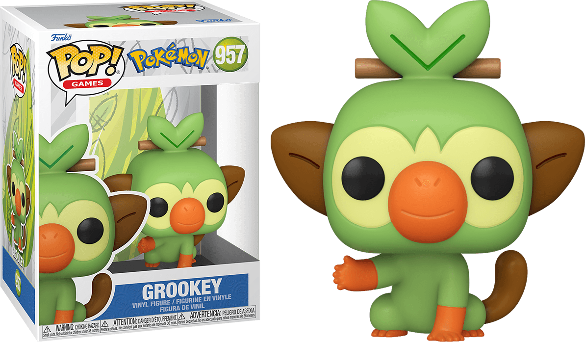 FUN70585 Pokemon - Grookey Pop! Vinyl [RS] - Funko - Titan Pop Culture