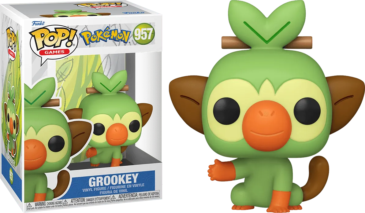 FUN70585 Pokemon - Grookey Pop! Vinyl [RS] - Funko - Titan Pop Culture