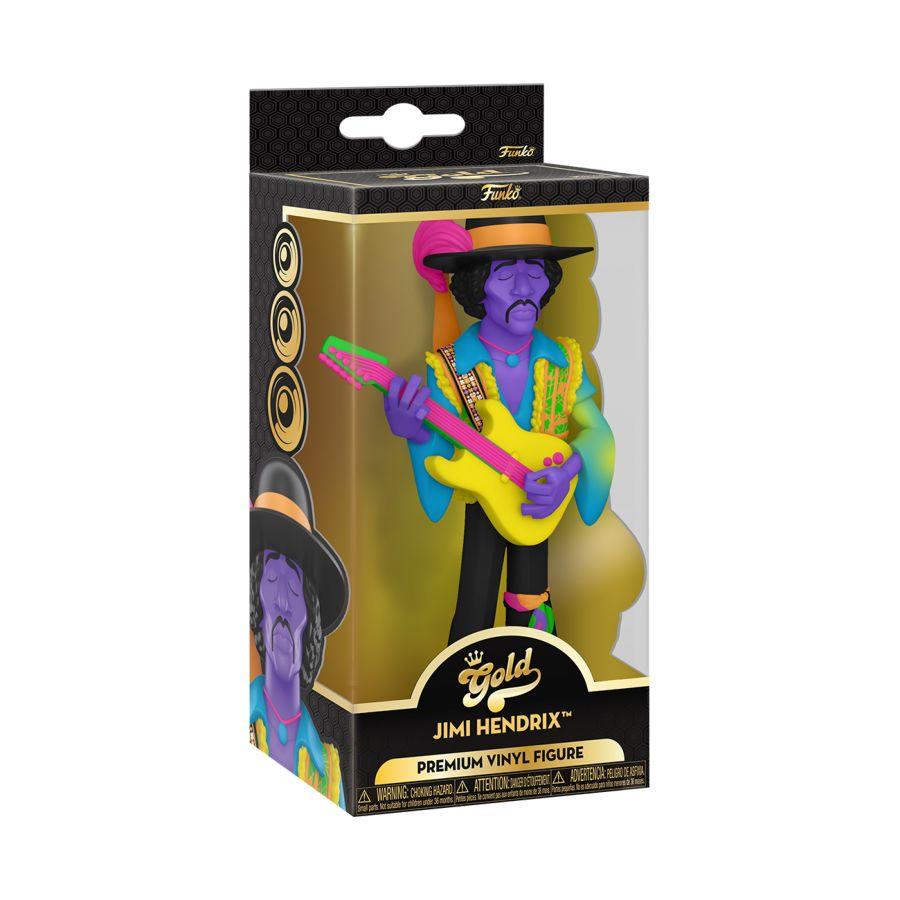 FUN70592 Jimi Hendrix - Jimi Hendrix Blacklight 5" Vinyl Gold - Funko - Titan Pop Culture