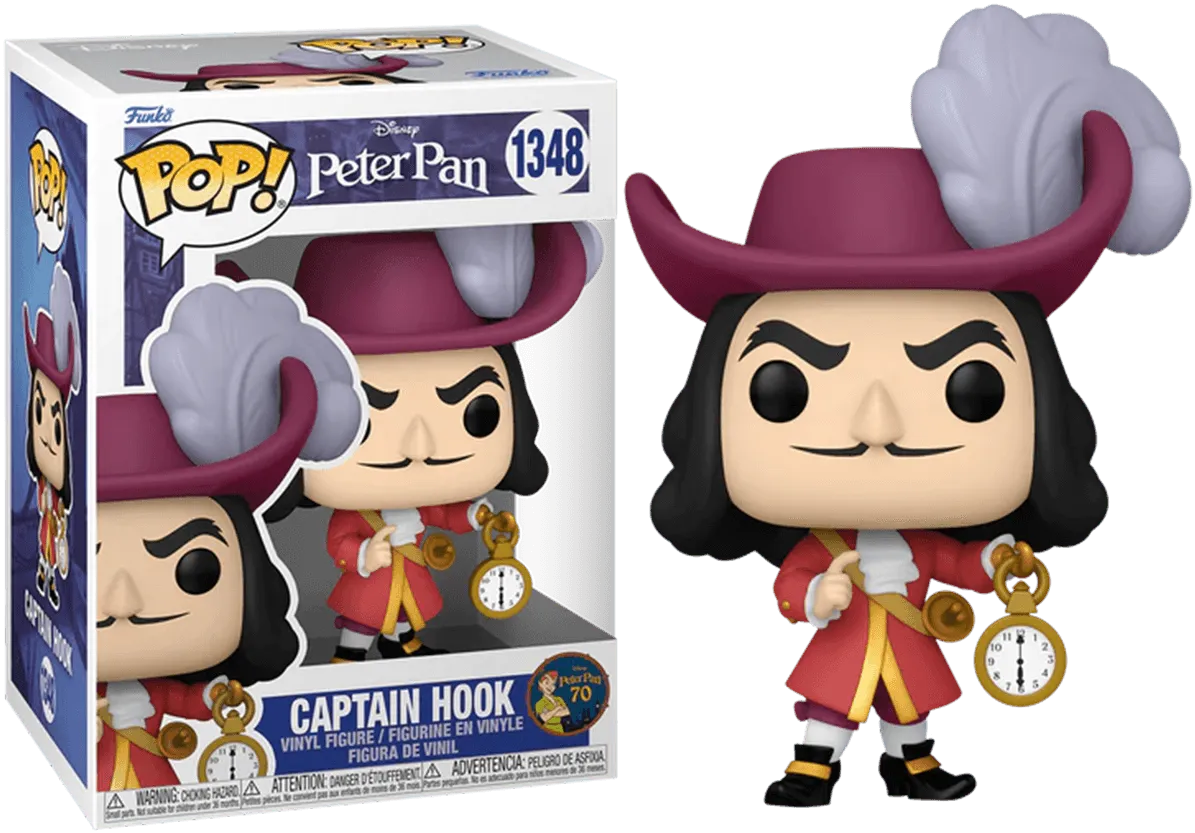 FUN70695 Peter Pan 70th Anniversary - Hook Pop! Vinyl - Funko - Titan Pop Culture