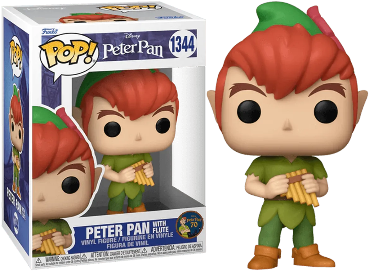 FUN70697 Peter Pan 70th Anniversary - Peter Pan with Flute Pop! Vinyl - Funko - Titan Pop Culture