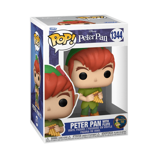 FUN70697 Peter Pan 70th Anniversary - Peter Pan with Flute Pop! Vinyl - Funko - Titan Pop Culture
