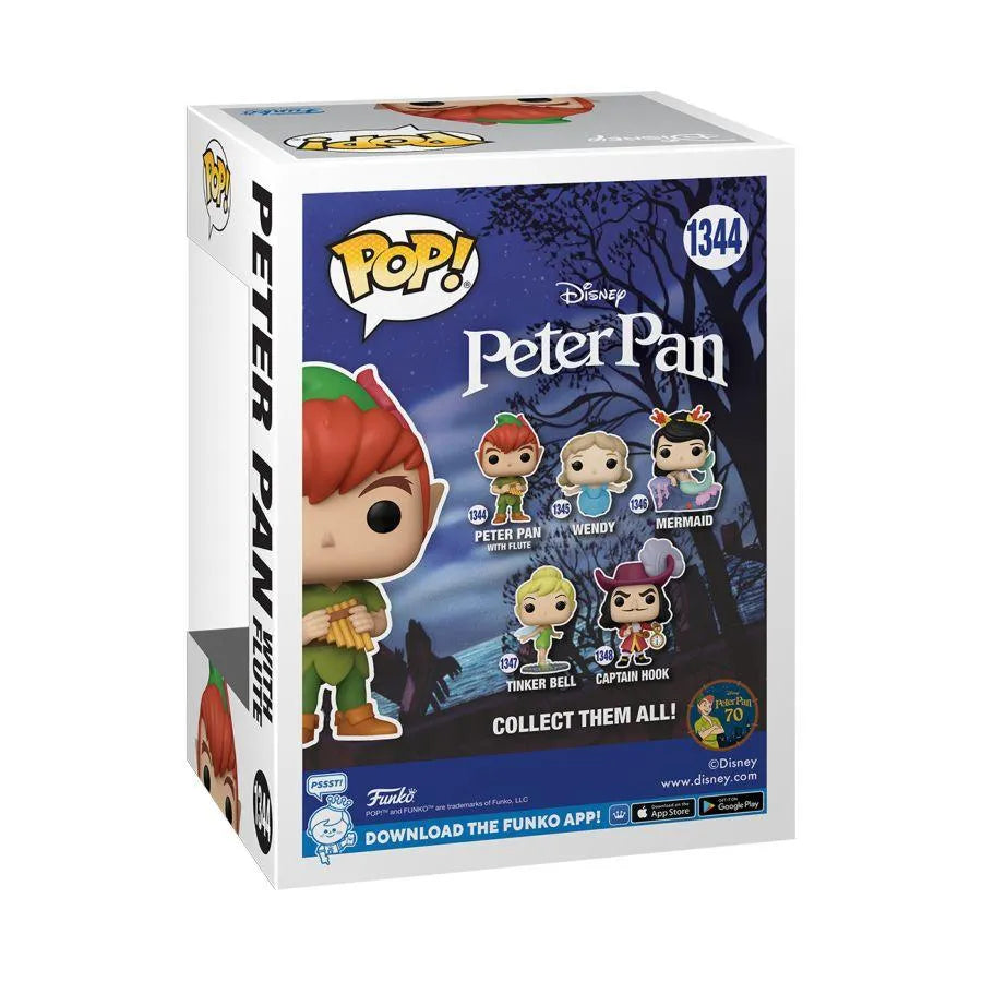 FUN70697 Peter Pan 70th Anniversary - Peter Pan with Flute Pop! Vinyl - Funko - Titan Pop Culture