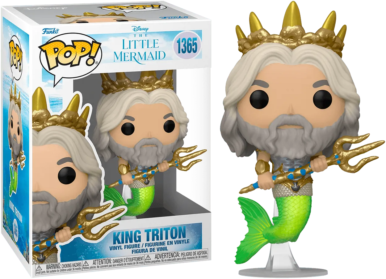 FUN70735 Little Mermaid (2023) - King Triton Pop! Vinyl - Funko - Titan Pop Culture