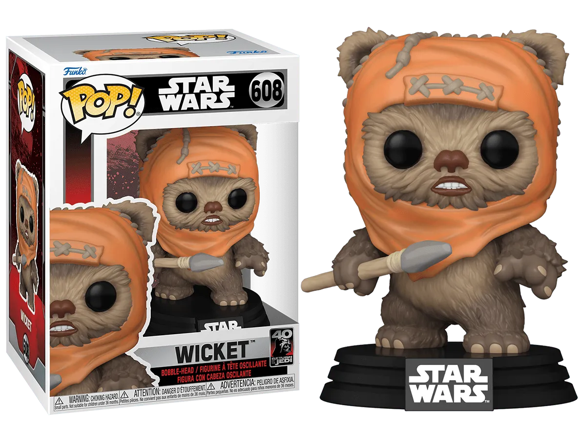 FUN70745 Star Wars: Return of the Jedi 40th Anniversary - Wicket Pop! Vinyl - Funko - Titan Pop Culture