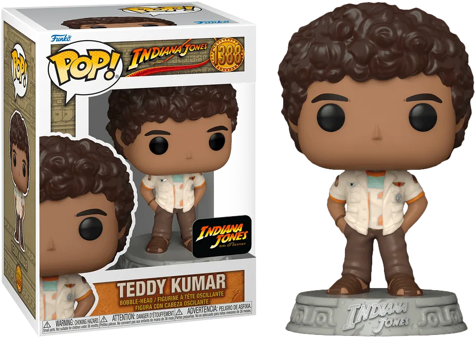 FUN70811 Indiana Jones and the Dial of Destiny (2023) - Teddy Kumar Pop! Vinyl - Funko - Titan Pop Culture