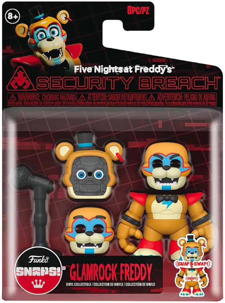 FUN70819 Five Nights at Freddy's: Security Breach - Glamrock Freddy Snap Figure - Funko - Titan Pop Culture