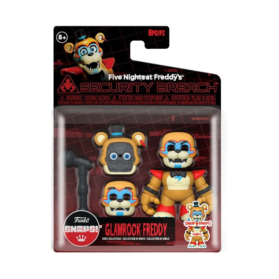 FUN70819 Five Nights at Freddy's: Security Breach - Glamrock Freddy Snap Figure - Funko - Titan Pop Culture