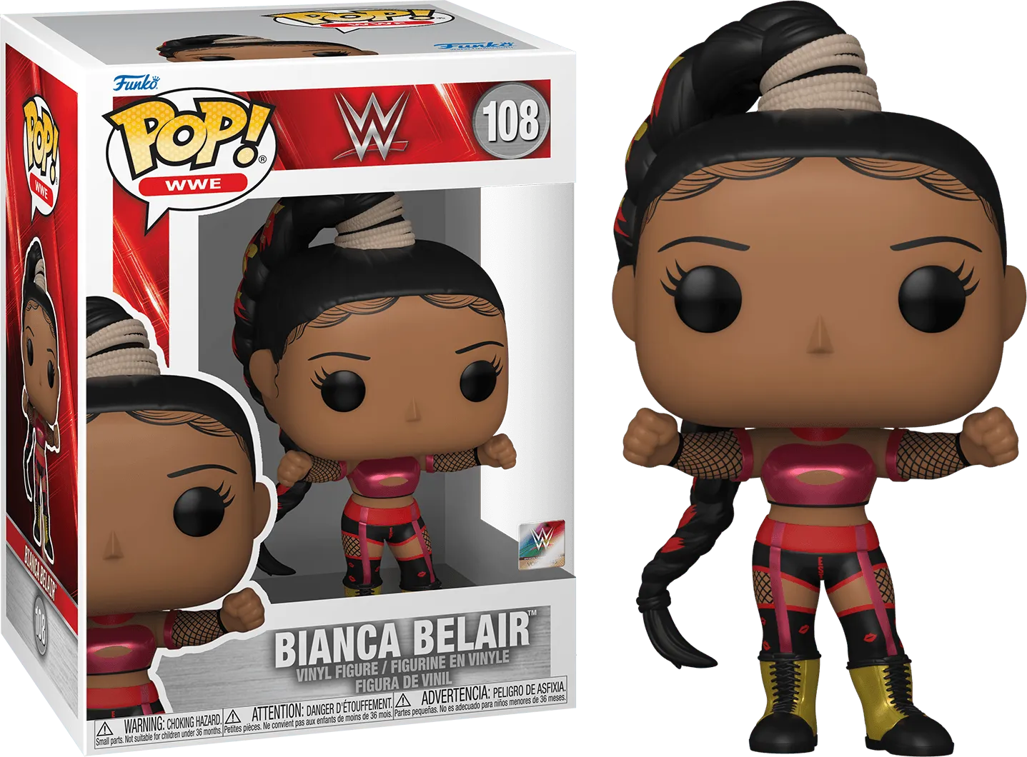 FUN70912 WWE - Bianca Belair Wrestlemania 38 Pop! Vinyl - Funko - Titan Pop Culture