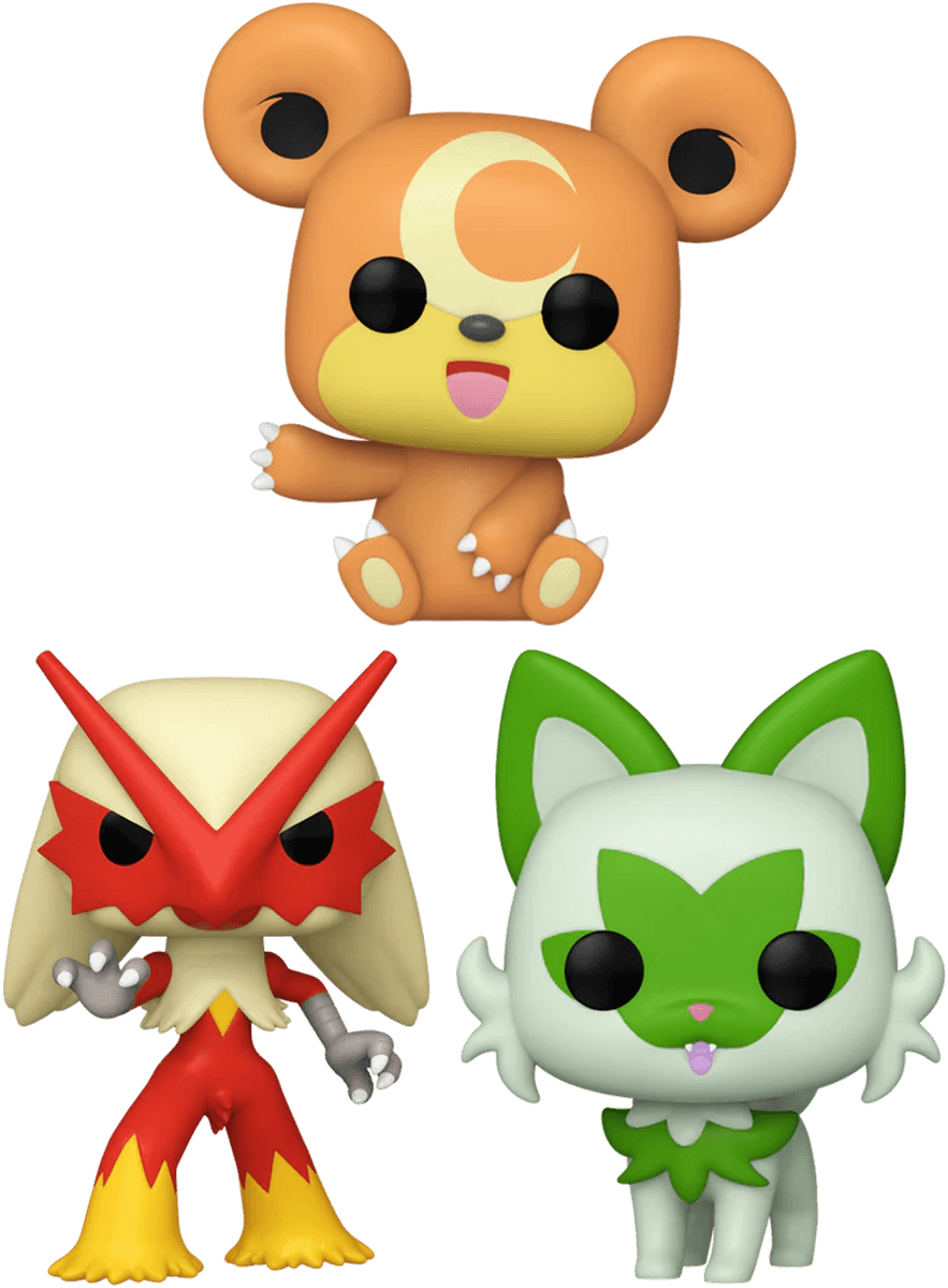 FUN70935 + FUN75188 + FUN75190 Pokemon - Traverse Generations Pop! Vinyl Bundle (Set of 3) - Funko - Titan Pop Culture