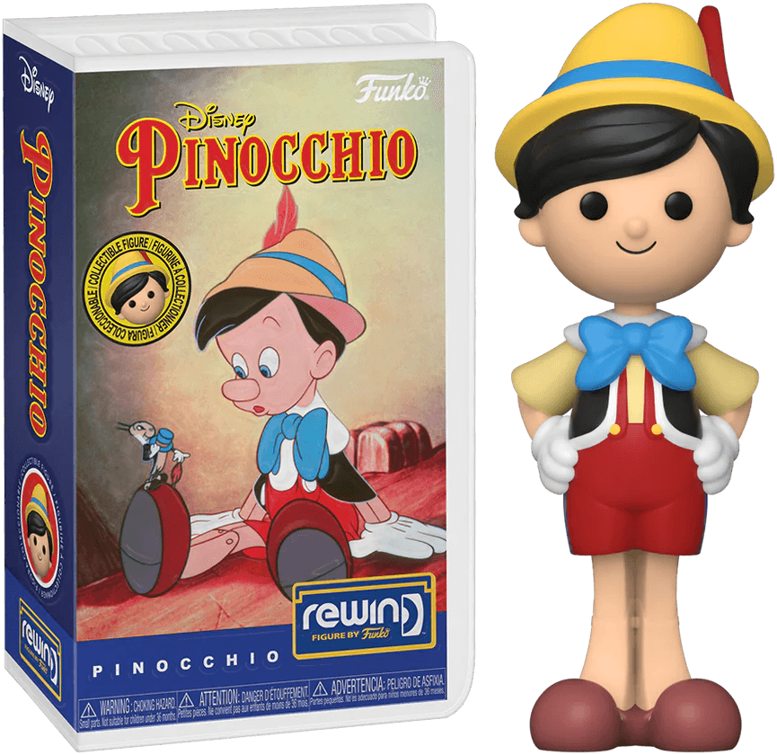 FUN70986 Pinocchio (1940) - Pinocchio US Exclusive (with chase) Rewind Figure [RS] - Funko - Titan Pop Culture