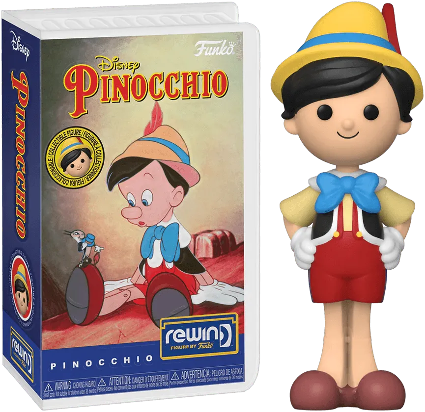 FUN70986 Pinocchio (1940) - Pinocchio US Exclusive (with chase) Rewind Figure [RS] - Funko - Titan Pop Culture