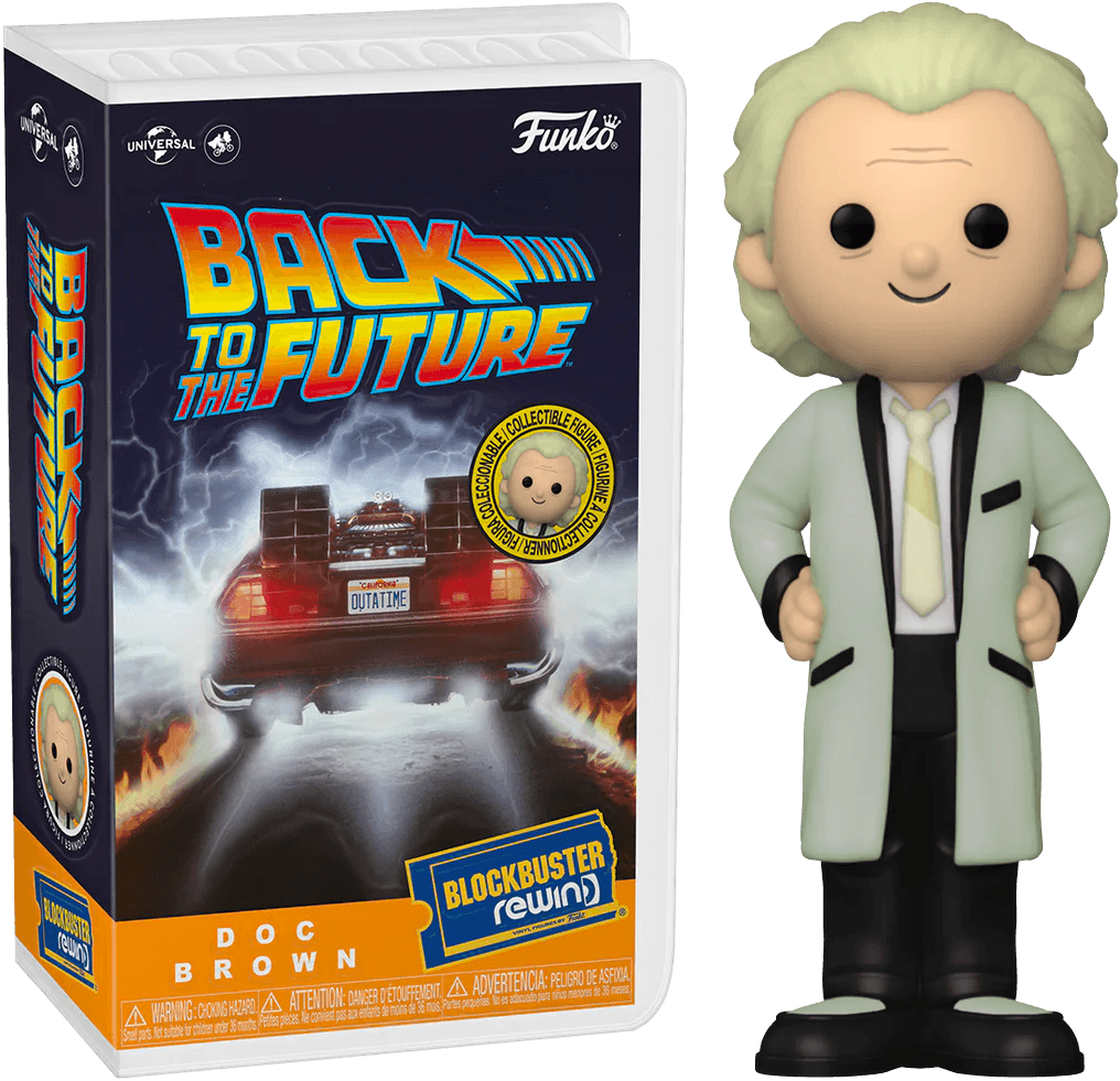 FUN71018 Back to the Future - Doc Brown (with chase) Rewind Figure - Funko - Titan Pop Culture