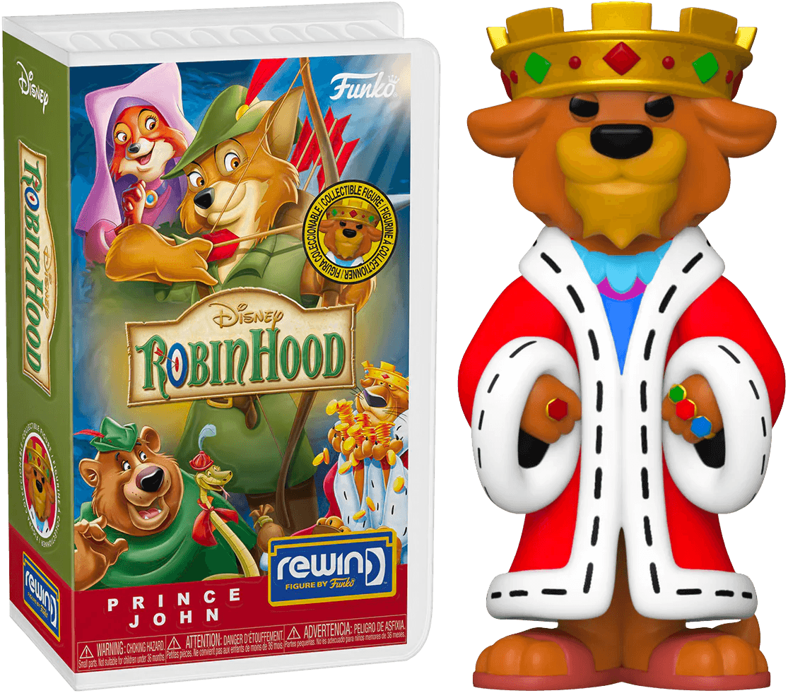 FUN71022 Robin Hood (1973) - King Richard (with chase) Rewind Figure - Funko - Titan Pop Culture