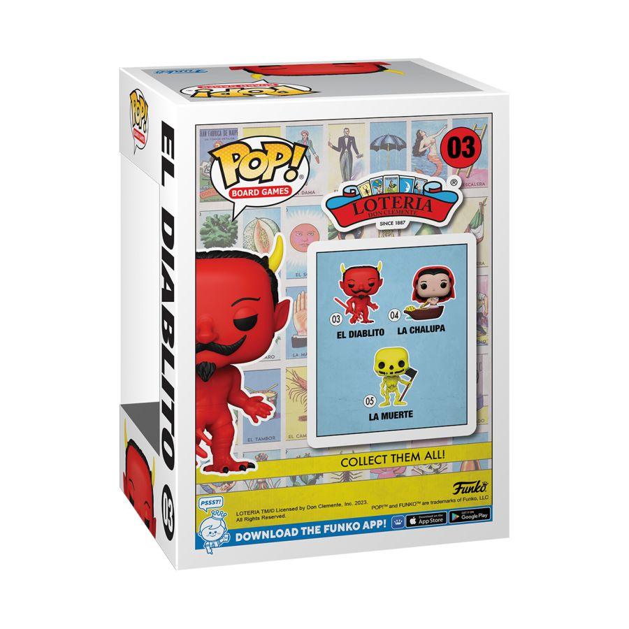 FUN71048 Loteria - El Diablito US Exclusive Glow Pop! Vinyl [RS] - Funko - Titan Pop Culture