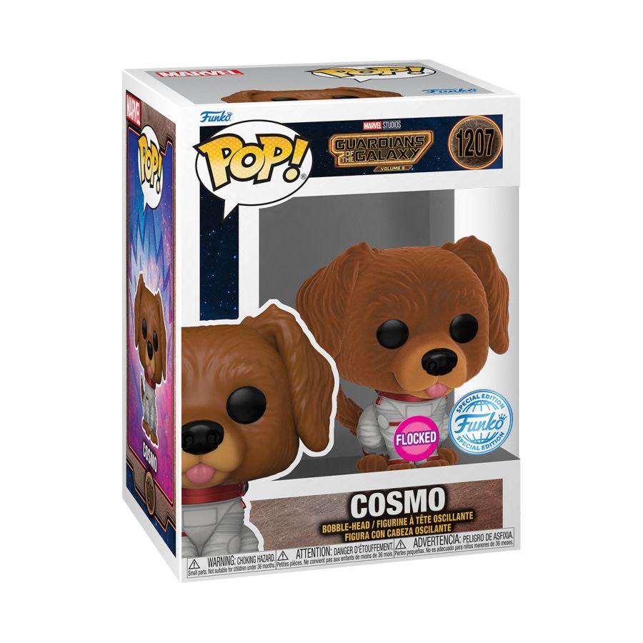 FUN71061 Guardians of the Galaxy: Volume 3 - Cosmo US Exclusive Flocked Pop! Vinyl [RS] - Funko - Titan Pop Culture