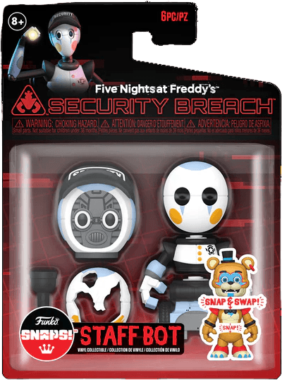 FUN71183 Five Nights at Freddy's - Security Staff Bot Snap Figure - Funko - Titan Pop Culture