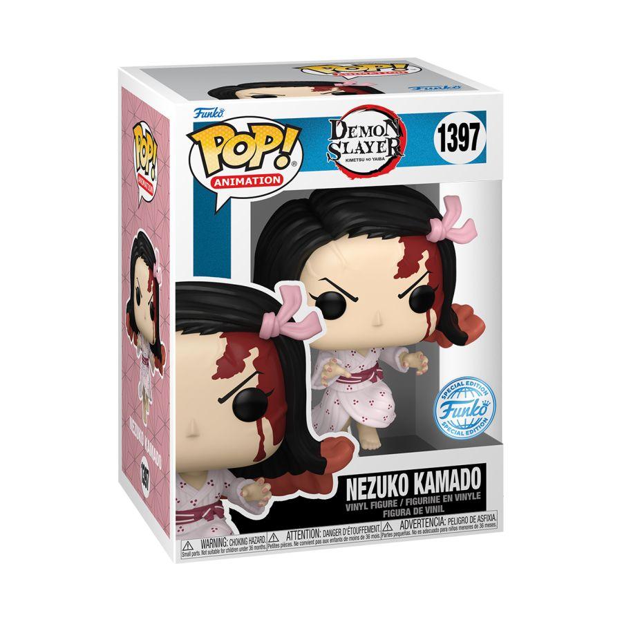 FUN71279 Demon Slayer - Nezuko Leaping US Exclusive Pop! Vinyl [RS] - Funko - Titan Pop Culture