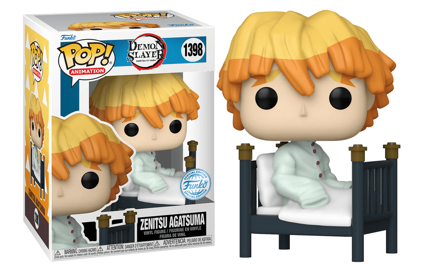 FUN71280 Demon Slayer - Zenitsu Recovering US Exclusive Pop! Vinyl [RS] - Funko - Titan Pop Culture