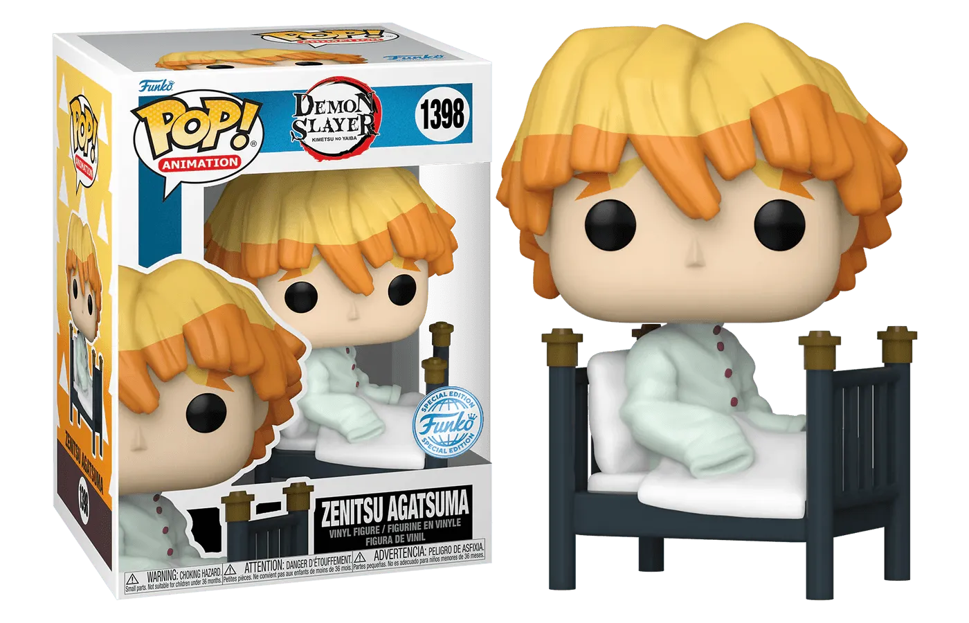 FUN71280 Demon Slayer - Zenitsu Recovering US Exclusive Pop! Vinyl [RS] - Funko - Titan Pop Culture