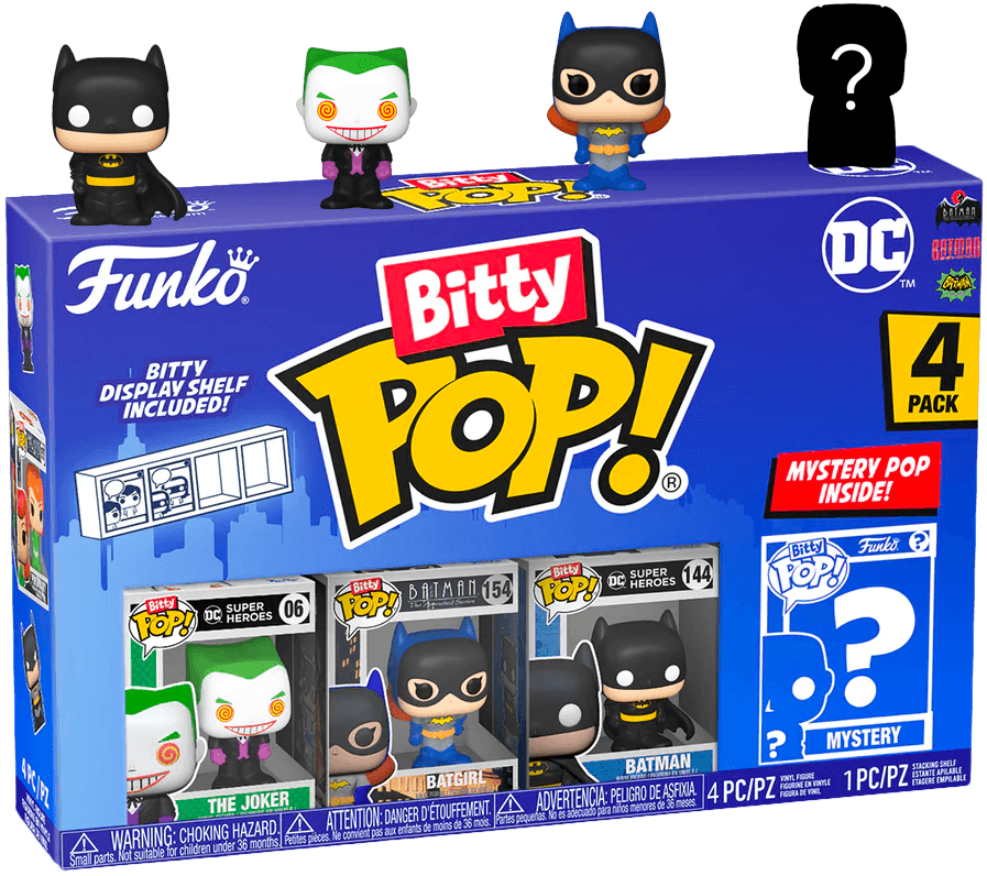 FUN71312 DC Comics - The Joker Bitty Pop! 4-Pack - Funko TBA - Titan Pop Culture