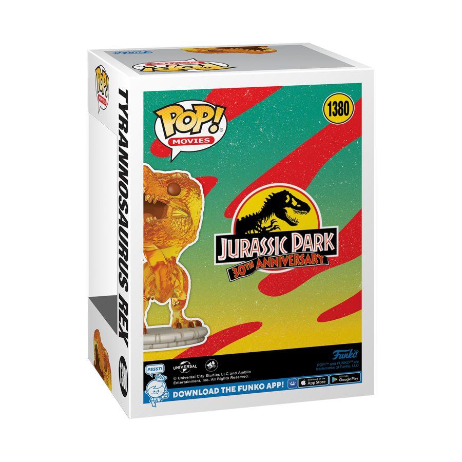 FUN71340 Jurassic Park - Tyrannosaurus Rex (Amber) US Exclusive Translucent Pop! Vinyl [RS] - Funko TBA - Titan Pop Culture