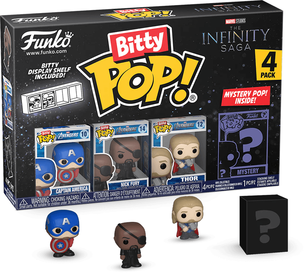 FUN71503 Marvel Comics - Captain America Bitty Pop! 4-Pack - Funko TBA - Titan Pop Culture